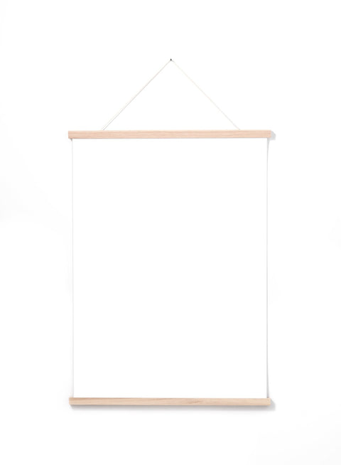 Solid Oak Poster Hanger, 20 in | 51 cm Opposite Wall Frame art-noise.myshopify.com solid-oak-poster-hanger-20-in-51-cm