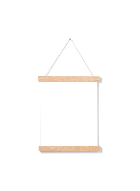 Solid Oak Poster Hanger, 8 in | 20 cm