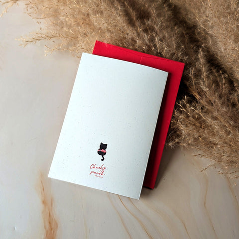 Pawsitively in the Holiday Spirit Mini Cat Card