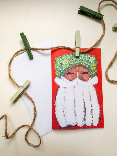 Pere Noel - Holiday card Birdgirl Arts Greeting Cards art-noise.myshopify.com pere-noel-holiday-card