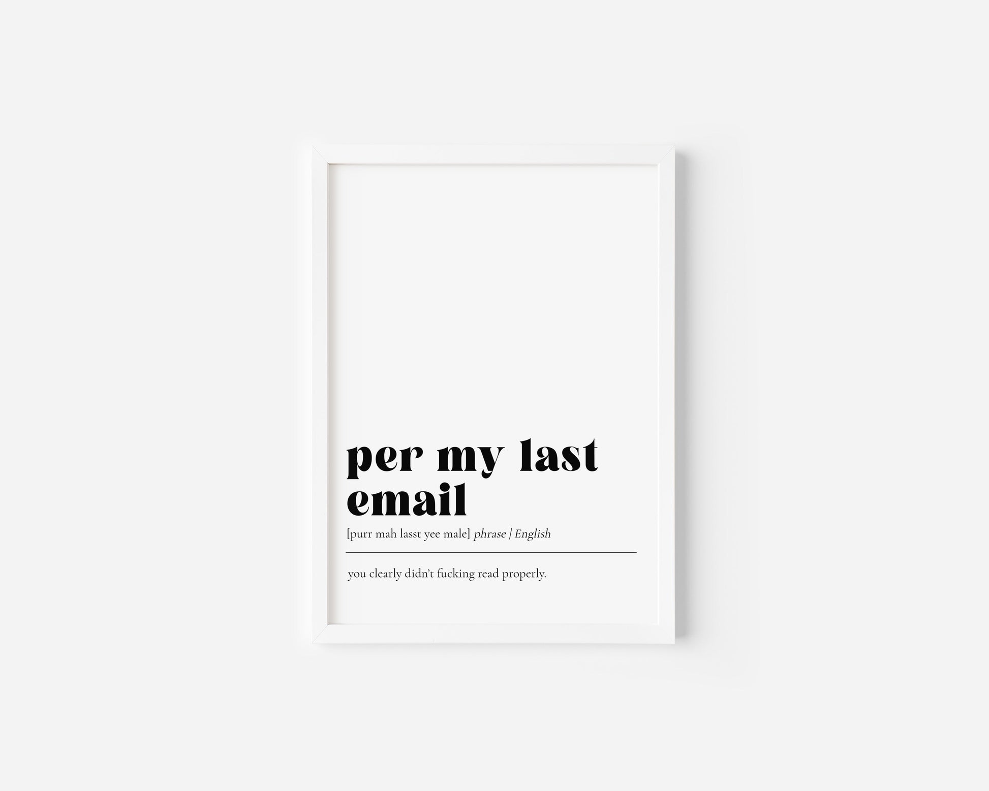 Per my last Email Art Print Creativien product_type art-noise.myshopify.com per-my-last-email-art-print