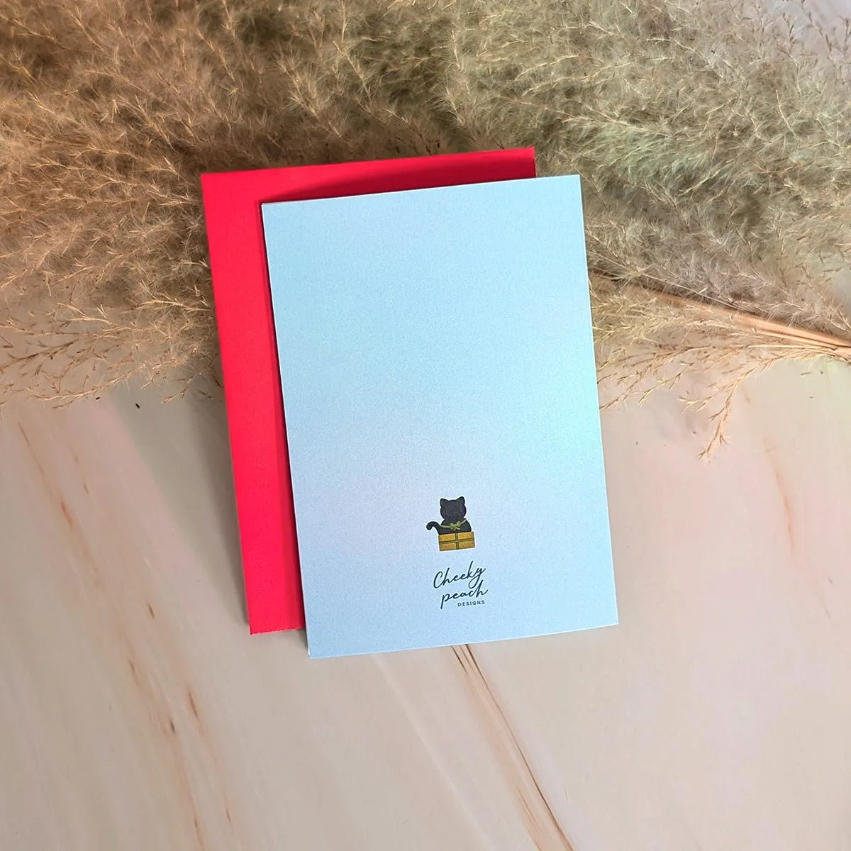  Wishing You A Purfect Holidays Mini Cat Greeting Card Cheeky Peach Designs Cards art-noise.myshopify.com wishing-you-a-purfect-holidays-mini-cat-greeting-card