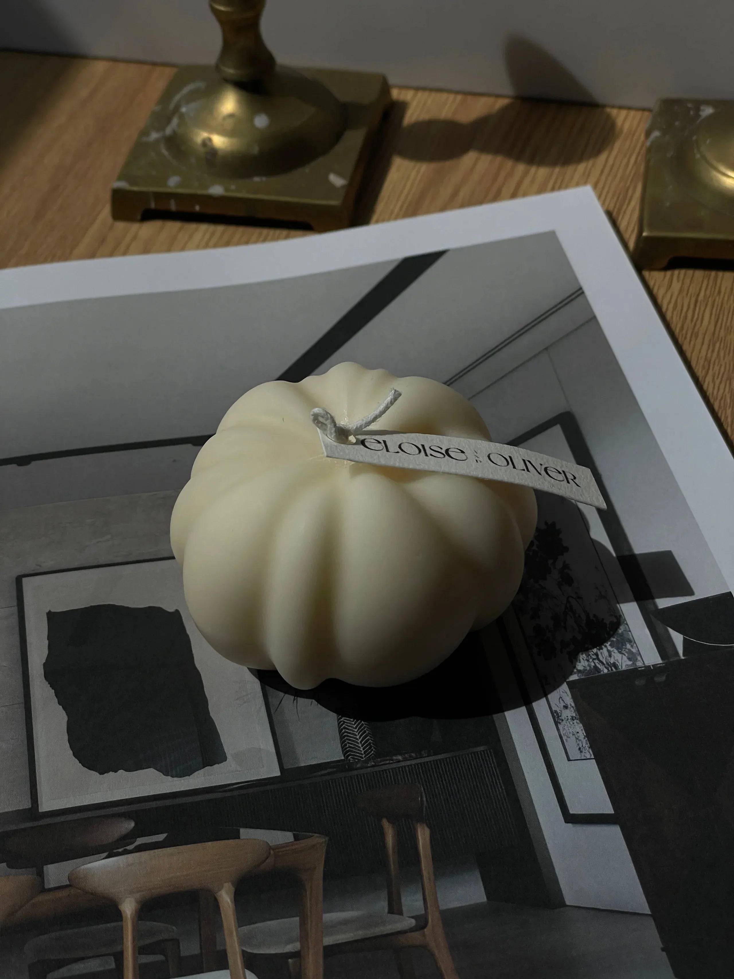 Pumpkin Eloise and Oliver Decorative Candle art-noise.myshopify.com pumpkin Pumpkin Eloise and Oliver Decorative Candle art-noise.myshopify.com pumpkin