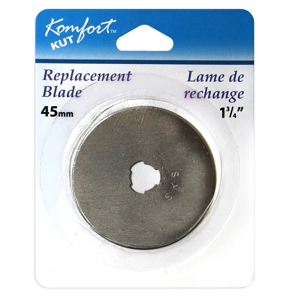 KOMFORT KUT - Replacement Blade for Rotary Cutter - 45mm (13⁄4″) - Art Noise KOMFORT KUT - Replacement Blade for Rotary Cutter - 45mm (13⁄4″) Komfort Kut Cutters art-noise.myshopify.com komfort-kut-replacement-blade-for-rotary-cutter-45mm-13-4 KOMFORT KUT - Replacement Blade for Rotary Cutter - 45mm (13⁄4″) Komfort Kut Cutters art-noise.myshopify.com komfort-kut-replacement-blade-for-rotary-cutter-45mm-13-4