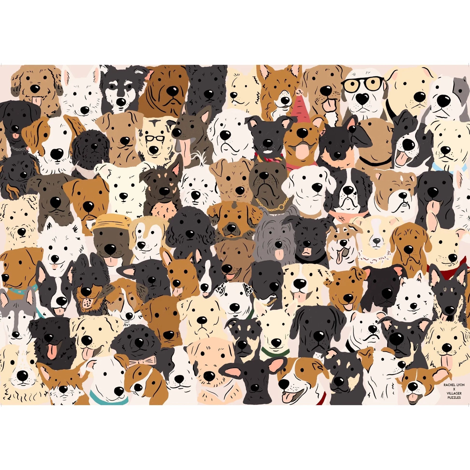  Rescue Dogs | 1000-Piece Puzzle for Adults | Designed in Canada by Rachel Lyon Villager Puzzles Puzzle art-noise.myshopify.com rescue-dogs-1000-piece-puzzle-for-adults-designed-in-canada-by-rachel-lyon