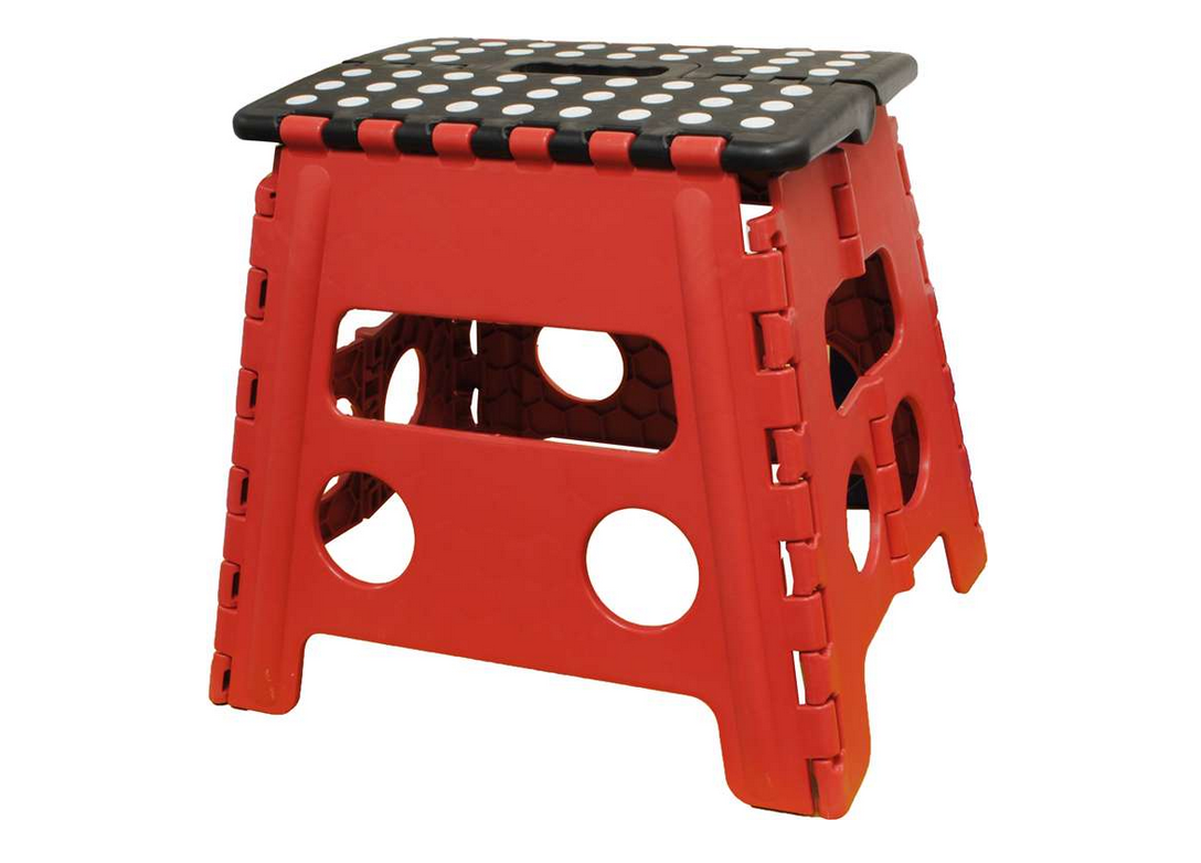 SHOPRO - FOLDING STEP STOOL - RED