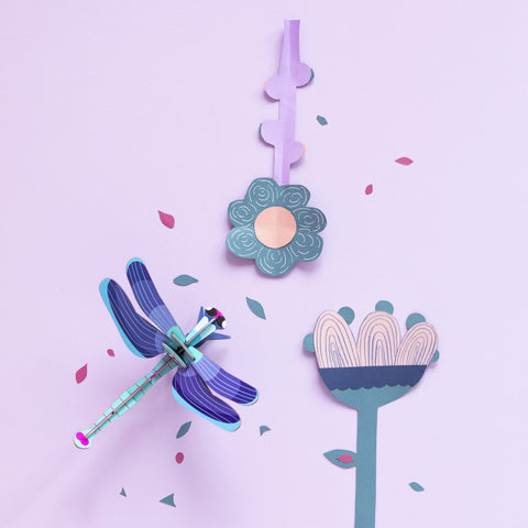 Sapphire Dragonfly Nüline Distribution Cardboard Cutouts art-noise.myshopify.com sapphire-dragonfly