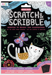 OOLY Mini Scratch & Scribble Art Kit: Cutie Cats - Art Noise