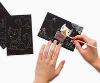 OOLY Mini Scratch & Scribble Art Kit: Cutie Cats - Art Noise