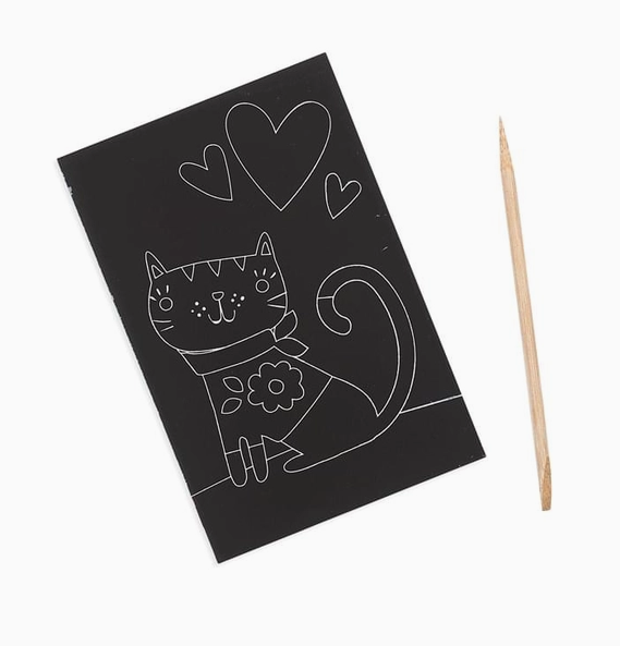 OOLY Mini Scratch & Scribble Art Kit: Cutie Cats - Art Noise