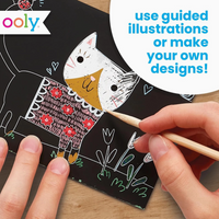 OOLY Mini Scratch & Scribble Art Kit: Cutie Cats - Art Noise
