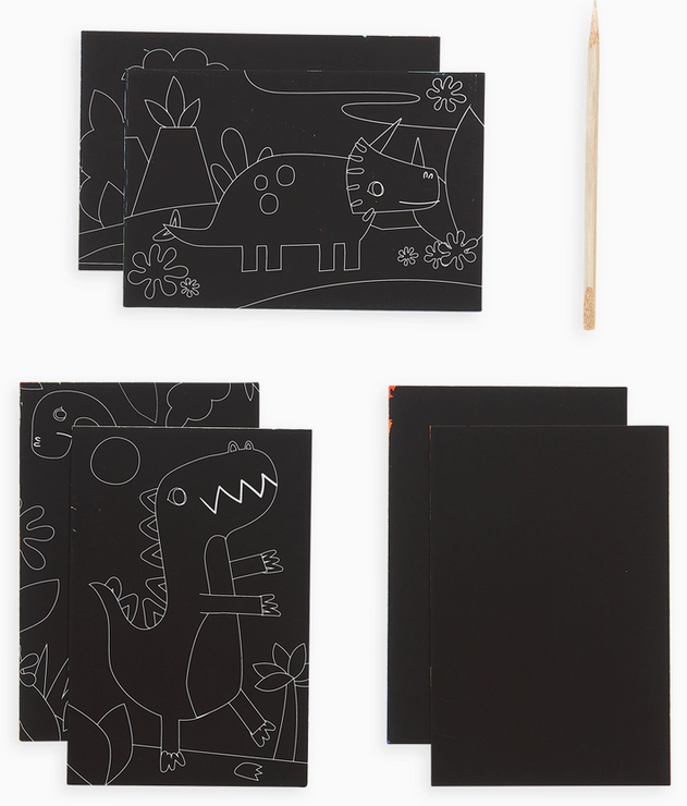 OOLY Mini Scratch & Scribble Art Kit: Dino Days - Art Noise