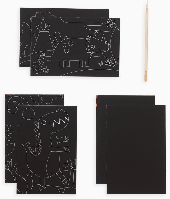 OOLY Mini Scratch & Scribble Art Kit: Dino Days