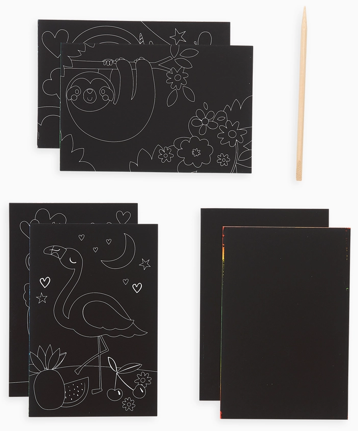 OOLY Mini Scratch &amp; Scribble Art Kit: Funtastic Friends