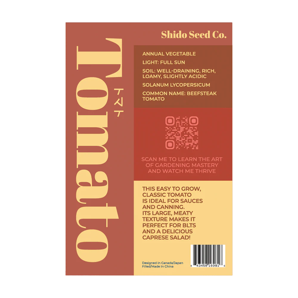 Shido Seeds Beefsteak Tomato Vegetable Herb Garden