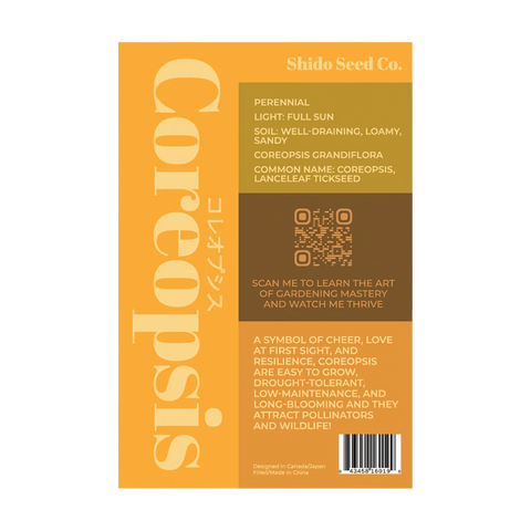 Shido Seeds Coreopsis Seeds Packet