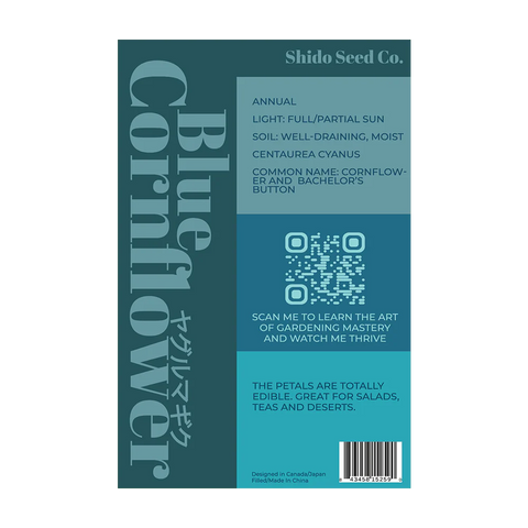 Shido Seeds Blue Cornflower