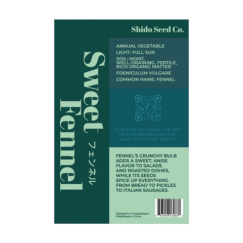 Shido Seeds Fennel Vegetable Plant Seeds