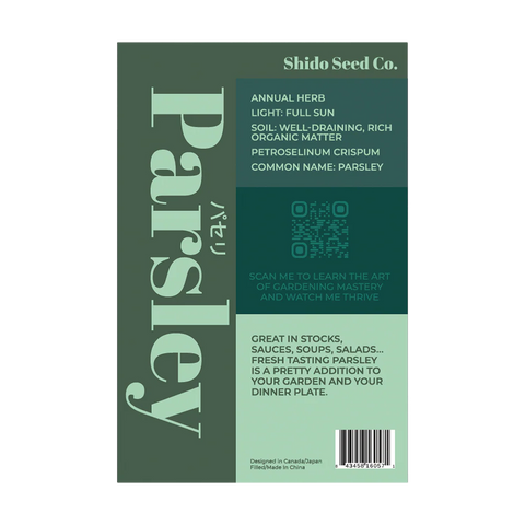 Shido Seeds Parsley Herb Seeds