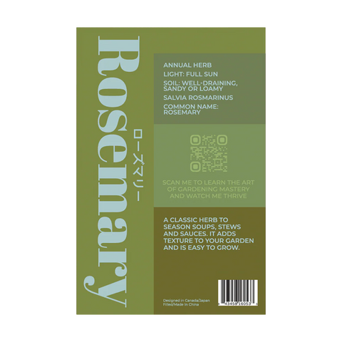 Shido Seeds Rosemary Herb Growing Packet