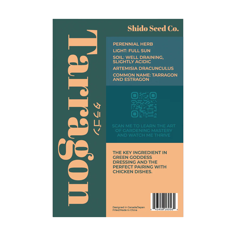 Shido Seeds Tarragon Herb Plant Seeds Packet