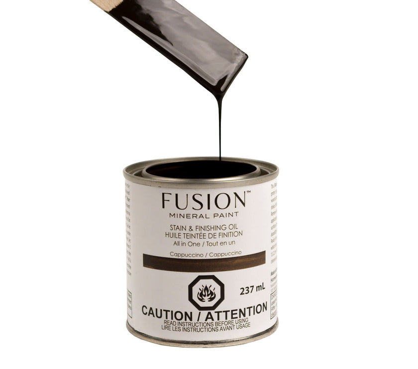 Fusion Mineral Paint Stain and Finishing Oil Cappuccino 237mL