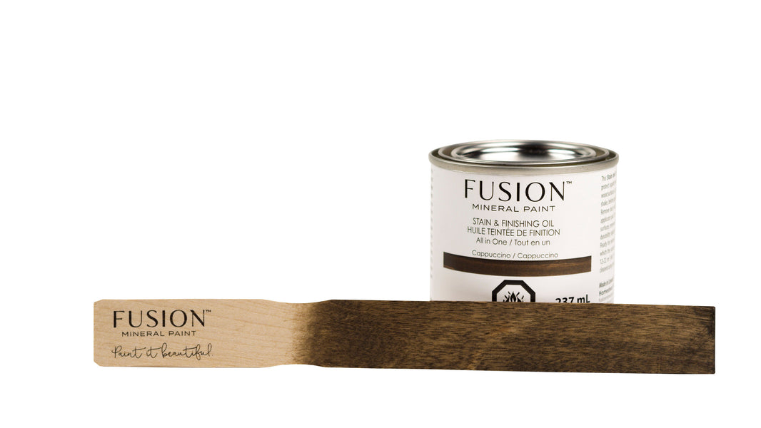 Fusion Mineral Paint Stain and Finishing Oil Cappuccino 237mL