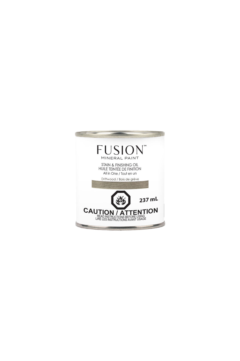 Fusion Mineral Paint Stain and Finishing Oil Driftwood 237mL