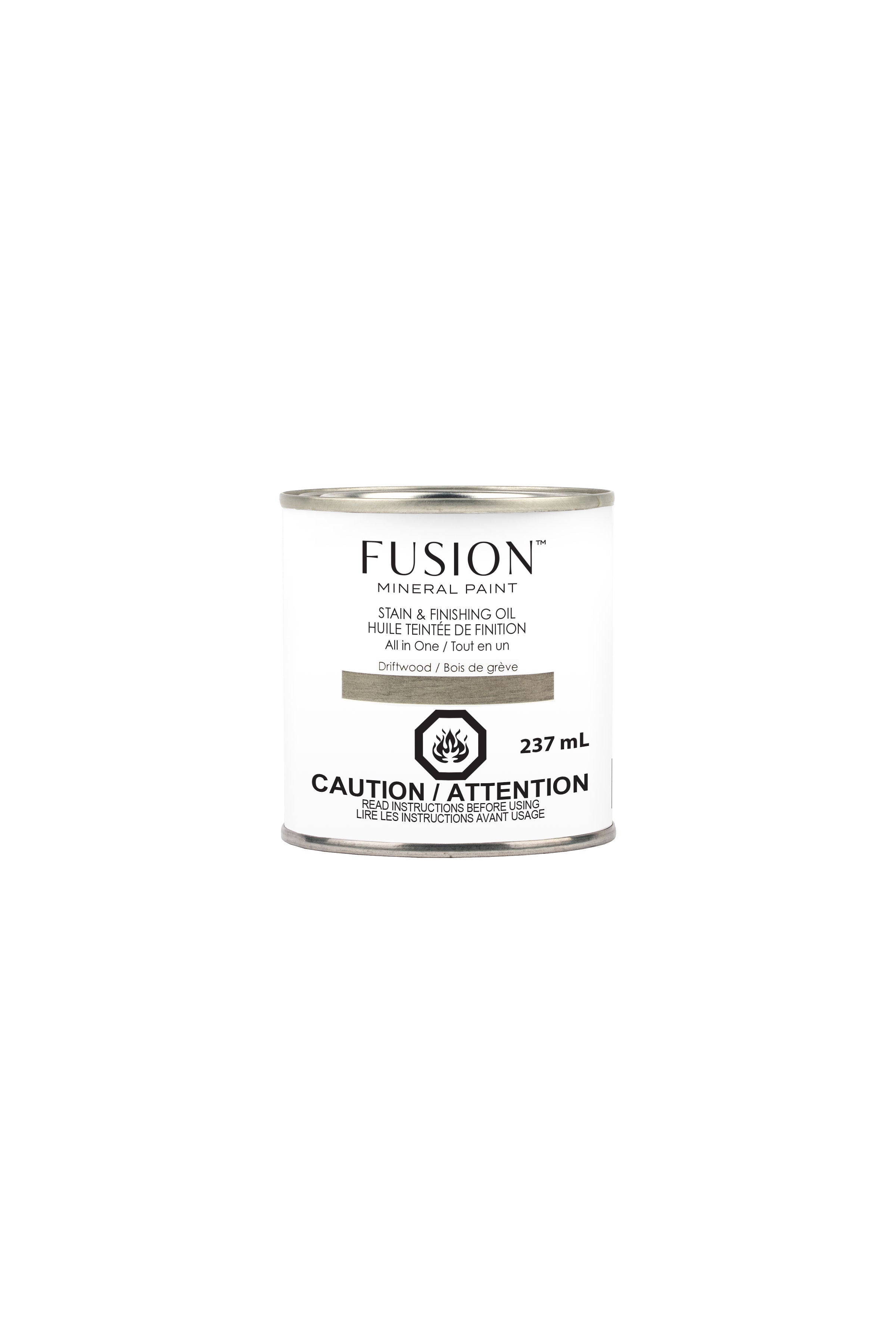 Fusion Mineral Paint Stain and Finishing Oil Driftwood 237mL