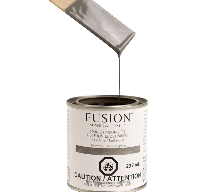 Fusion Mineral Paint Stain and Finishing Oil Driftwood 237mL