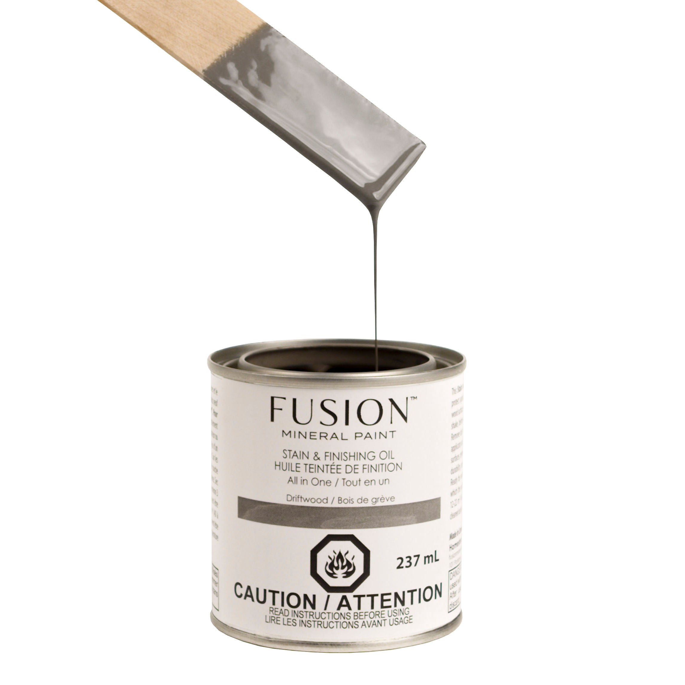 Fusion Mineral Paint Stain and Finishing Oil Driftwood 237mL Homestead House Furniture Paint art-noise.myshopify.com fusion-mineral-paint-stain-and-finishing-oil-driftwood-237ml