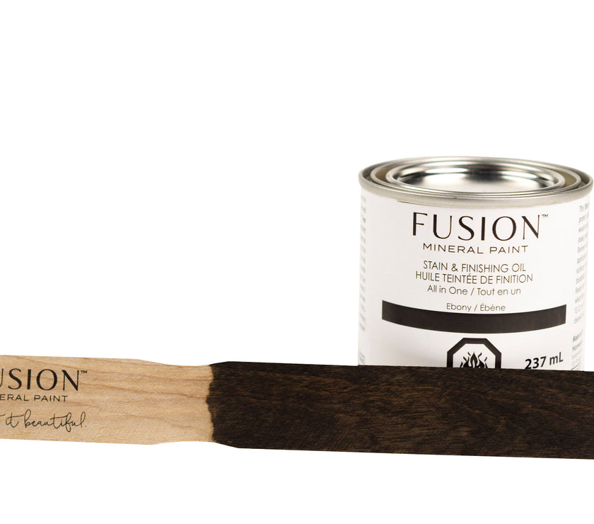 Fusion Mineral Paint Stain and Finishing Oil Ebony 237mL