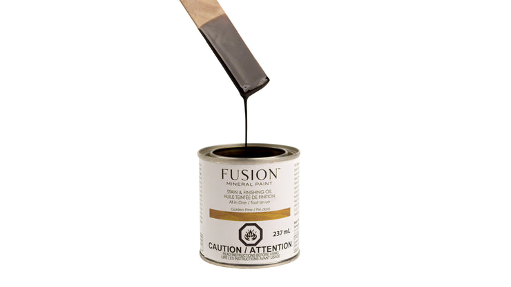 Fusion Mineral Paint Stain and Finishing Oil Golden Pine 237mL