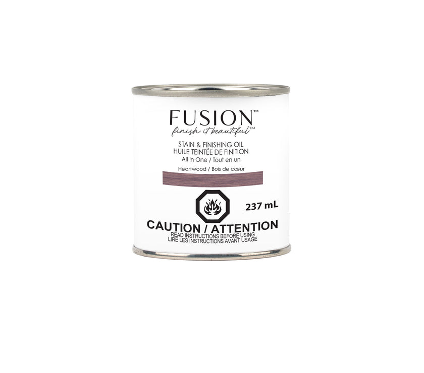 Fusion Mineral Paint Stain and Finishing Oil Heartwood 237mL