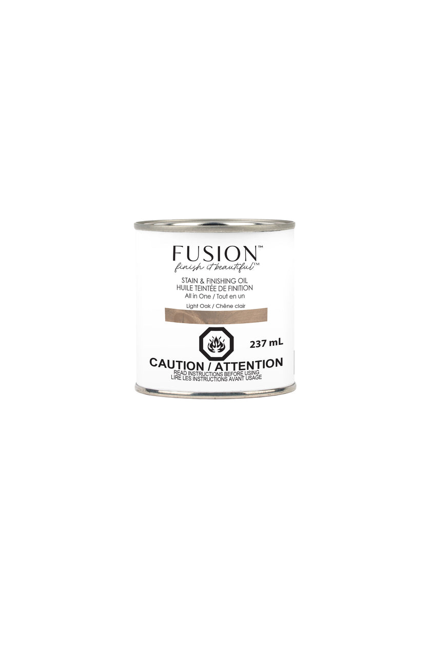 Fusion Mineral Paint Stain and Finishing Oil Light Oak 237mL