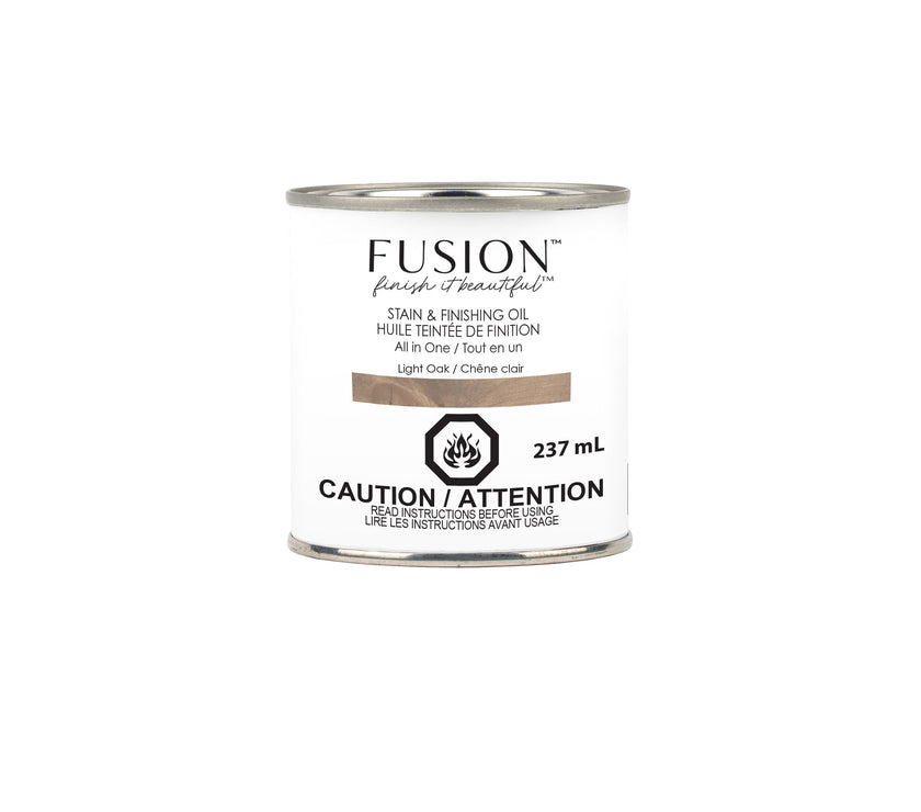 Fusion Mineral Paint Stain and Finishing Oil Light Oak 237mL