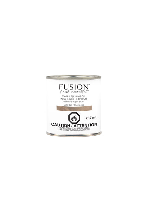 Fusion Mineral Paint Stain and Finishing Oil Light Oak 237mL