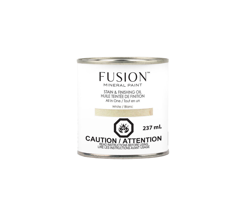 Fusion Mineral Paint Stain and Finishing Oil White 237mL
