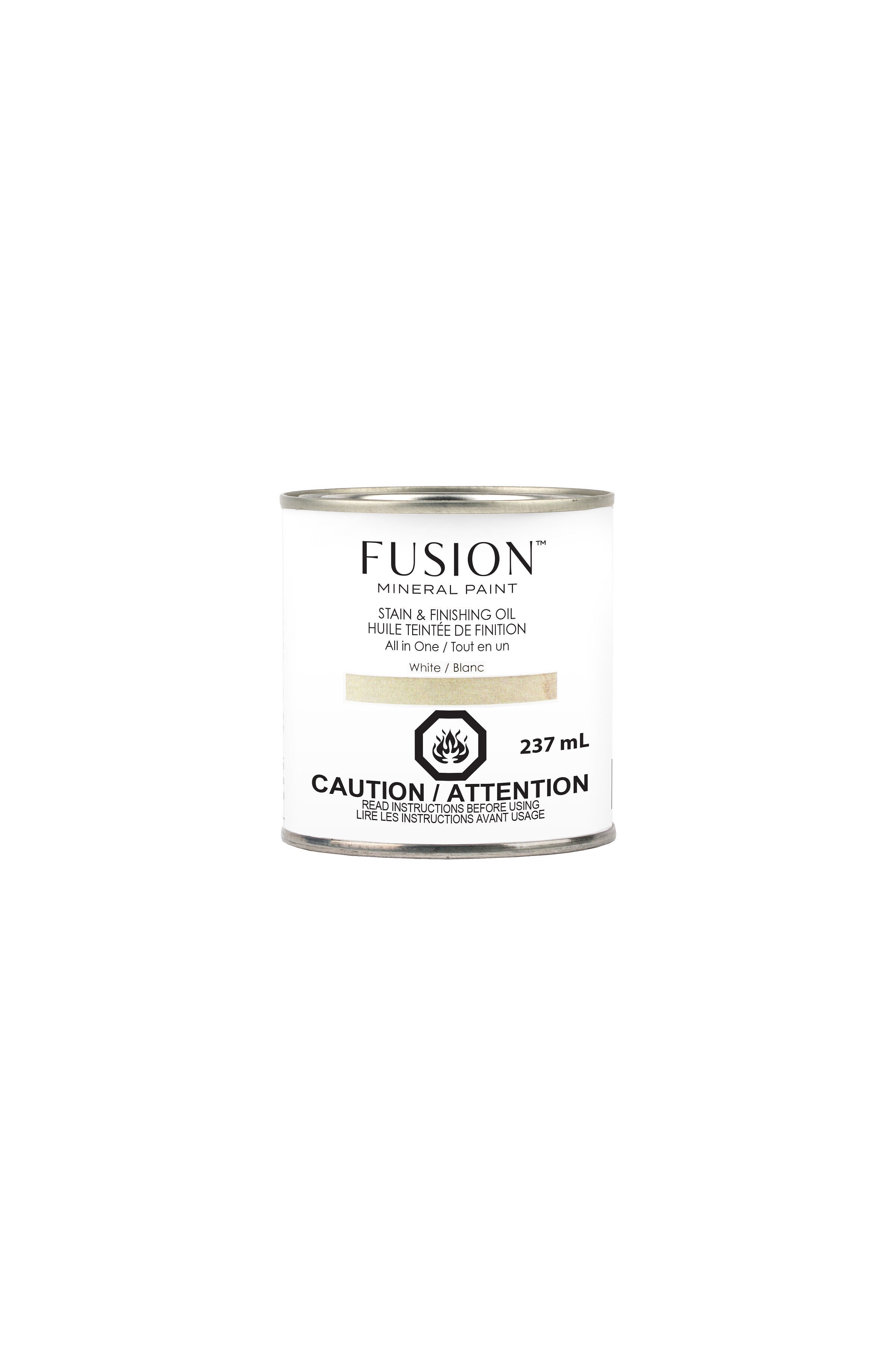 Fusion Mineral Paint Stain and Finishing Oil White 237mL