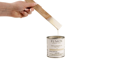 Fusion Mineral Paint Stain and Finishing Oil White 237mL