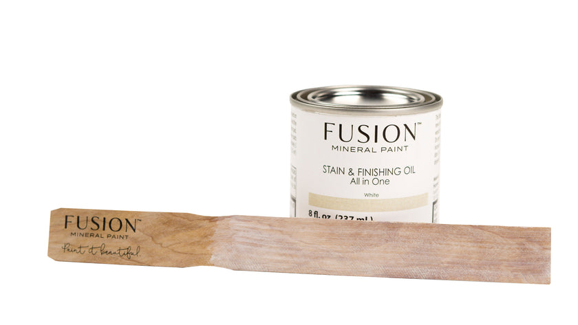 Fusion Mineral Paint Stain and Finishing Oil White 237mL