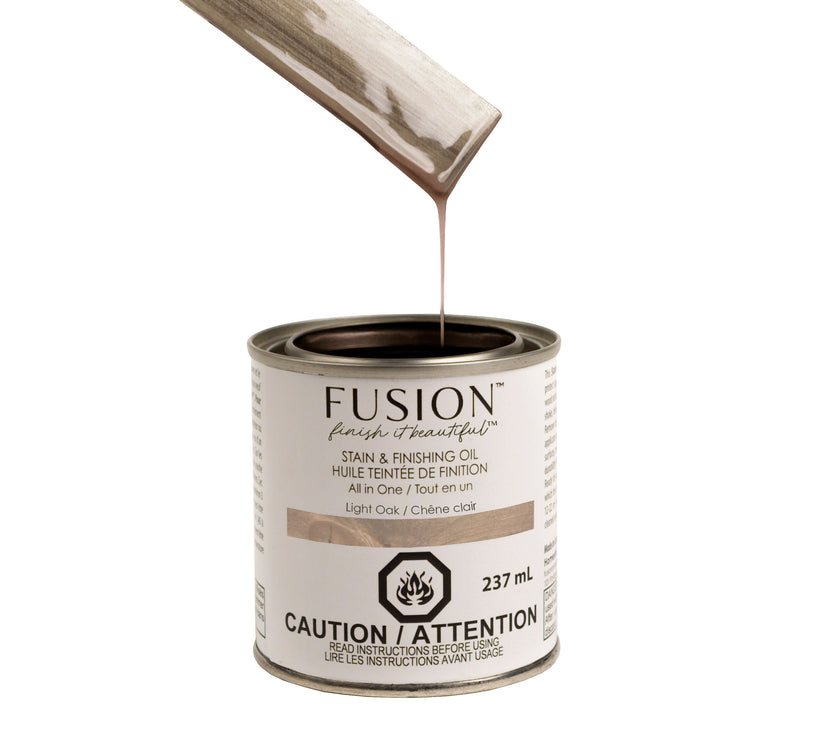 Fusion Mineral Paint Stain and Finishing Oil Light Oak 237mL
