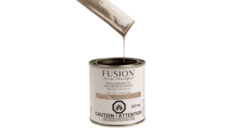 Fusion Mineral Paint Stain and Finishing Oil Light Oak 237mL