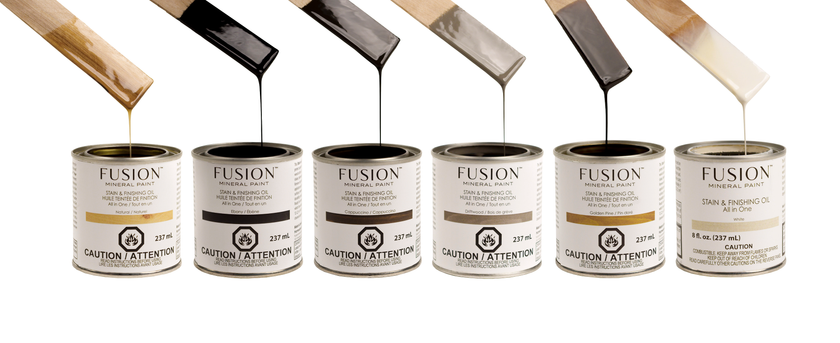 Fusion Mineral Paint Stain and Finishing Oil White 237mL