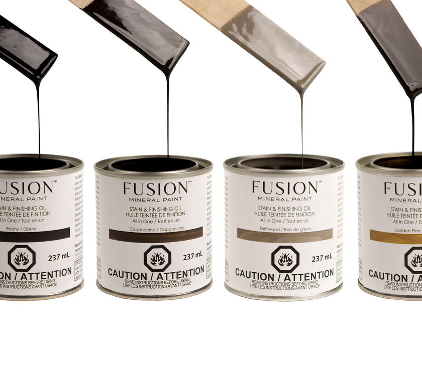 Fusion Mineral Paint Stain and Finishing Oil White 237mL