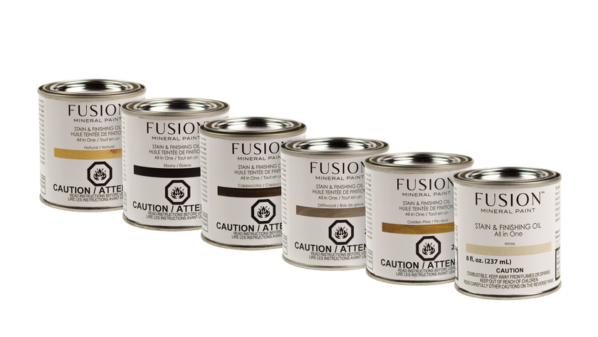 Fusion Mineral Paint Stain and Finishing Oil White 237mL