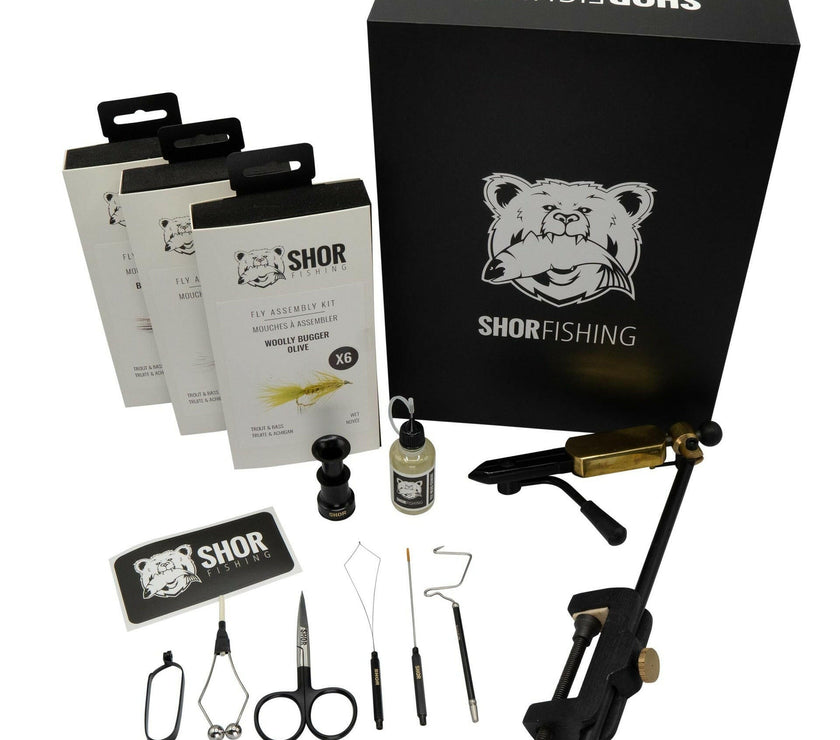 🍁SHOR - GOLD TROUT FLY TYING KIT