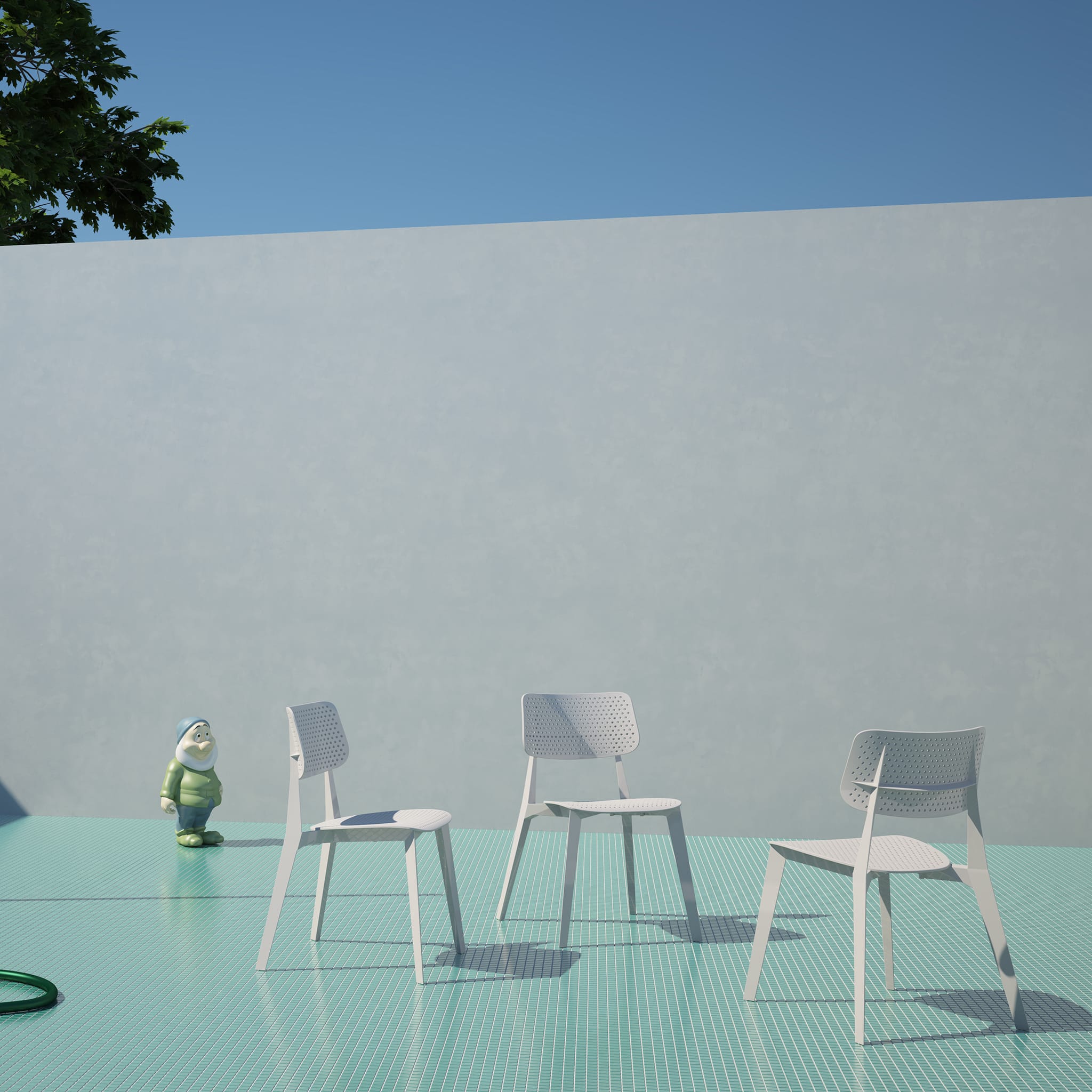 Stellar Perforated Chair<br> Indoor & Outdoor Use