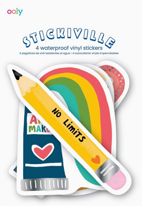 OOLY Stickiville Stickers: Art Maker - Vinyl Set/4 - Art Noise