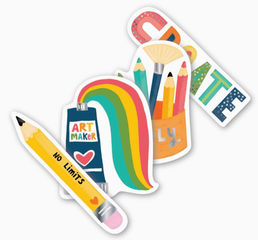 OOLY Stickiville Stickers: Art Maker - Vinyl Set/4